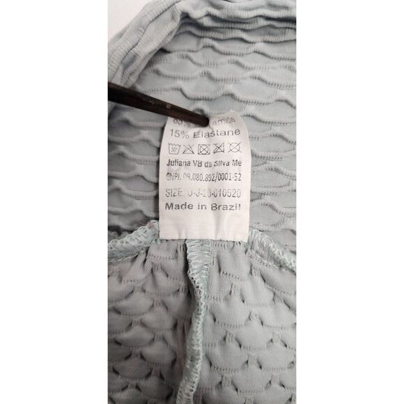 Booty By BraBants One Size Croco Capri Leggings in Light Grey - Picture 5 of 6